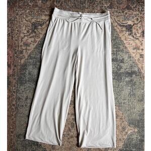 Lou & Grey LOFT Brushedsoft Wide Leg Pants Cream XL